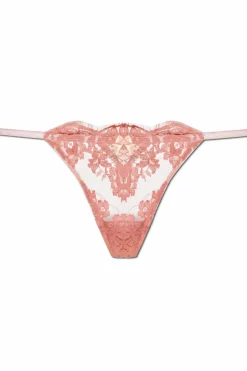 Dsquared2 RÓŻOWY Koronkowe stringi