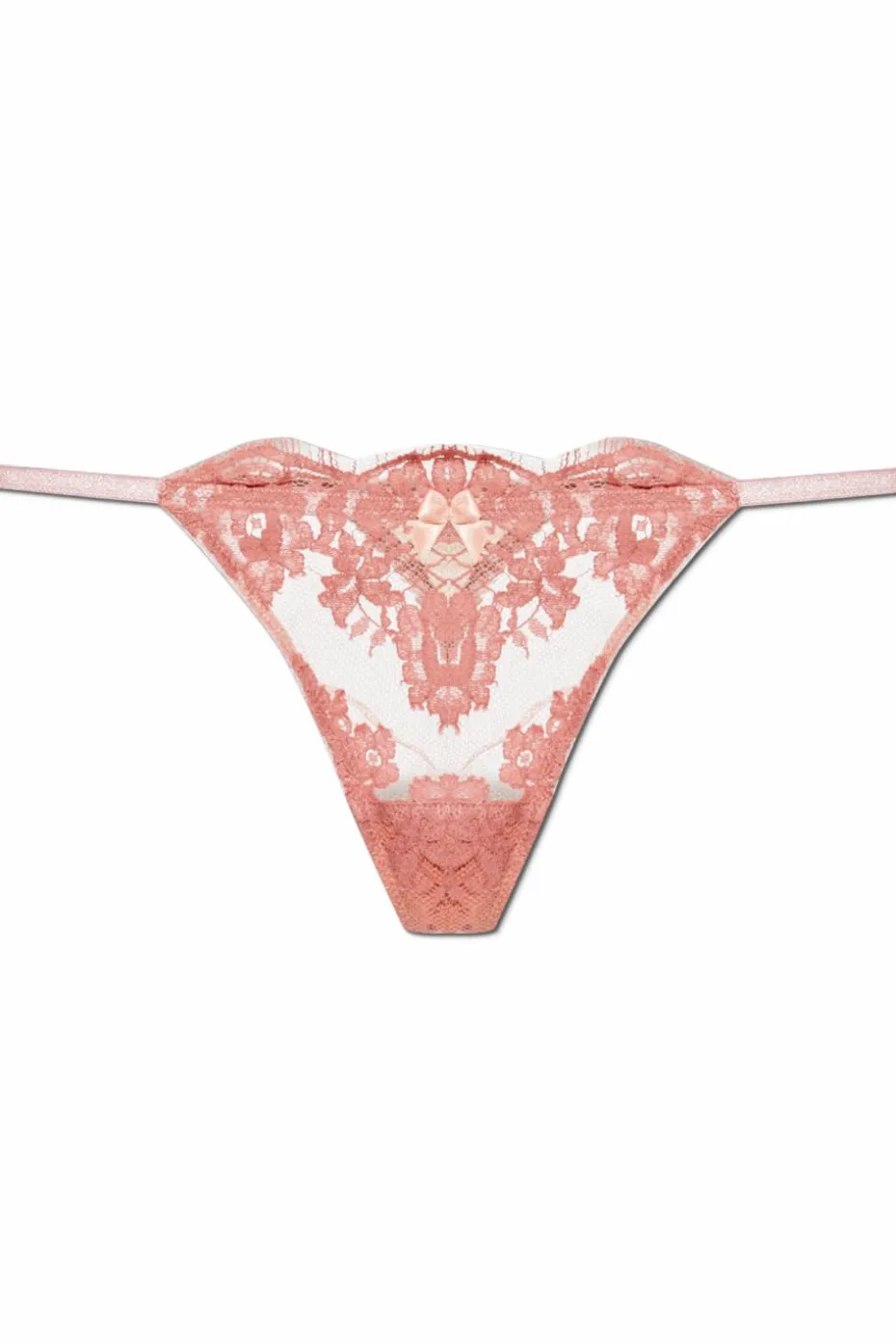 Dsquared2 RÓŻOWY Koronkowe stringi