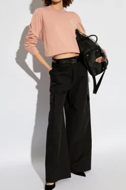 Dsquared2 RÓŻOWY Sweter z okrągłym dekoltem
