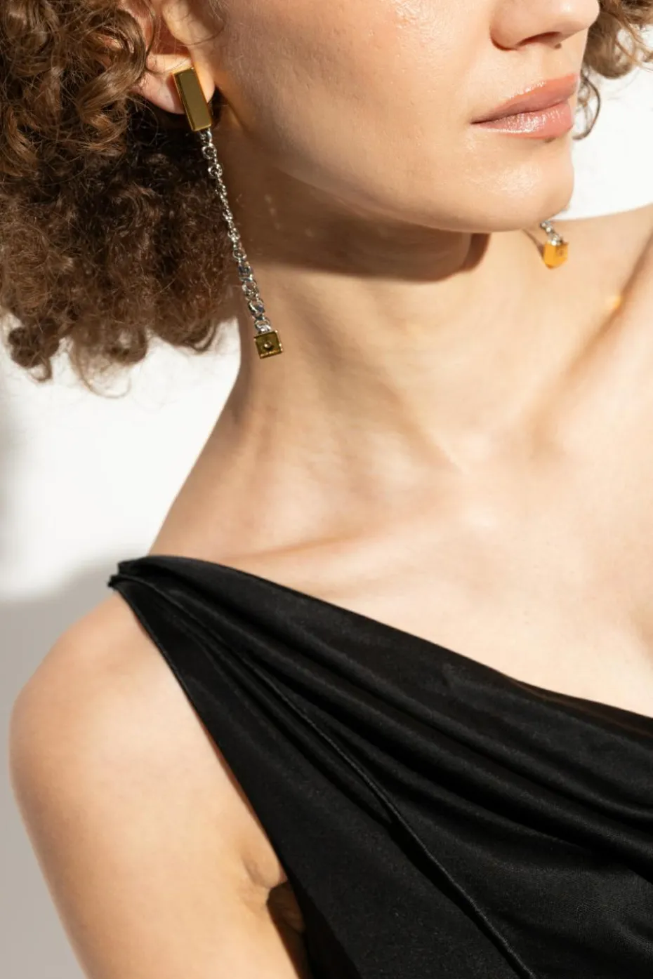 Dsquared2 SREBRNY Długie kolczyki