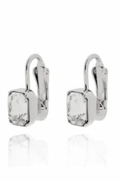 Dsquared2 SREBRNY Klipsy z krystzałami