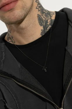Dsquared2 SREBRNY Naszyjnik z zawieszką