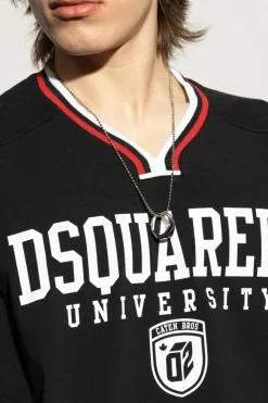 Dsquared2 SREBRNY Nazyjnik z pierścionkiem