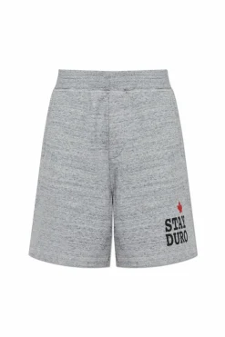 Dsquared2 SZARY Bawełniane szorty