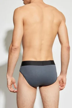Dsquared2 SZARY Bawełniane slipy z logo
