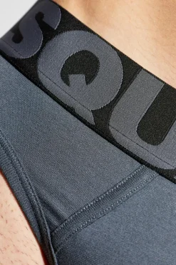 Dsquared2 SZARY Bawełniane slipy z logo