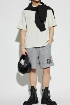 Dsquared2 SZARY Bawełniany t-Shirt