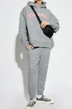 Dsquared2 SZARY Bluza z kapturem