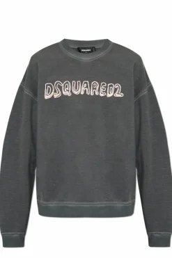 Dsquared2 SZARY Bluza z logo