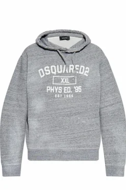 Dsquared2 SZARY Bluza z nadrukiem