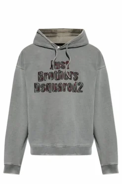 Dsquared2 SZARY Bluza ze wzorem