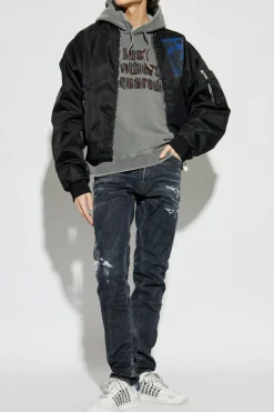 Dsquared2 SZARY Bluza ze wzorem