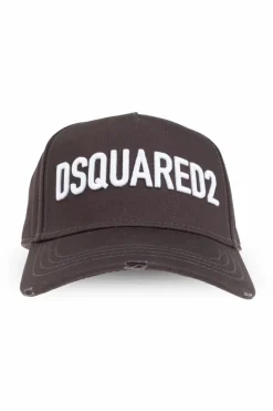 Dsquared2 SZARY Czapka z daszkiem