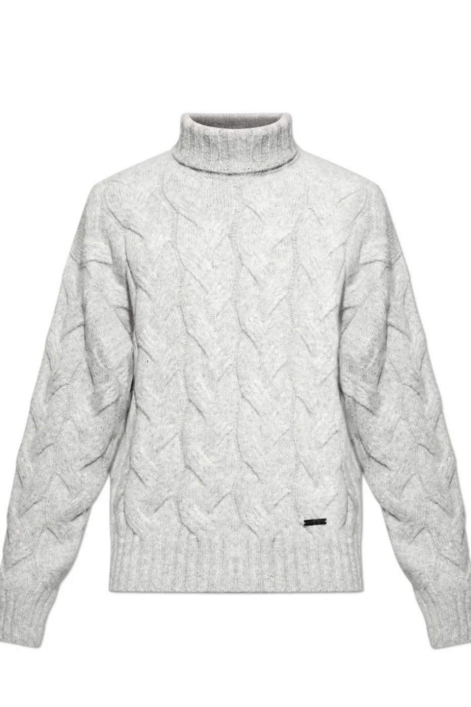Dsquared2 SZARY Golf z alpaki