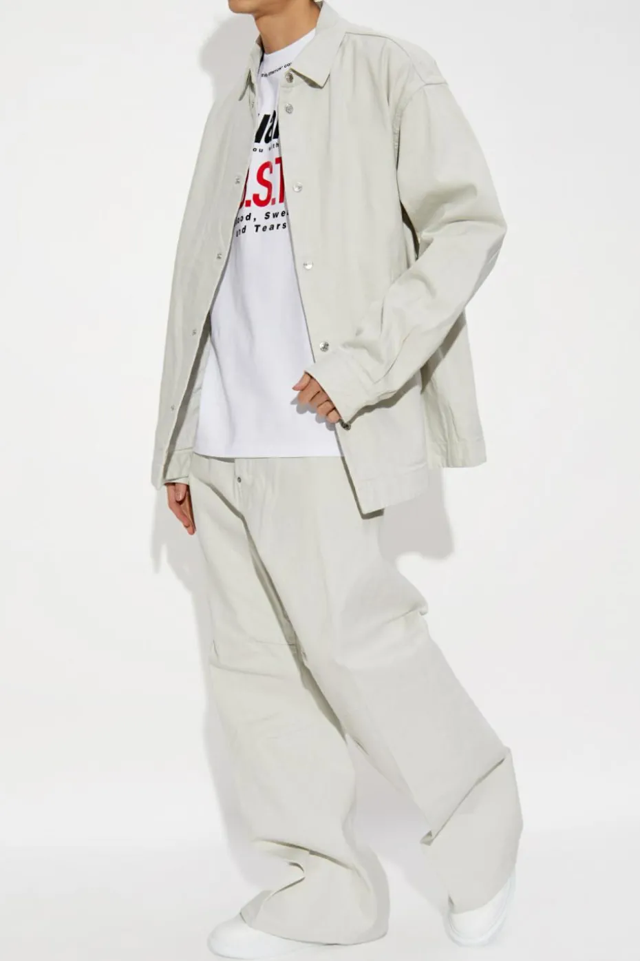 Dsquared2 SZARY Jeansowa kurtka