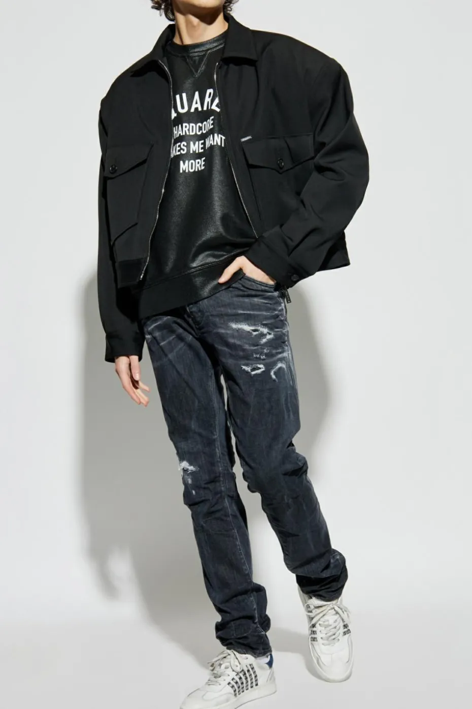 Dsquared2 SZARY Jeansy `Cool Guy`