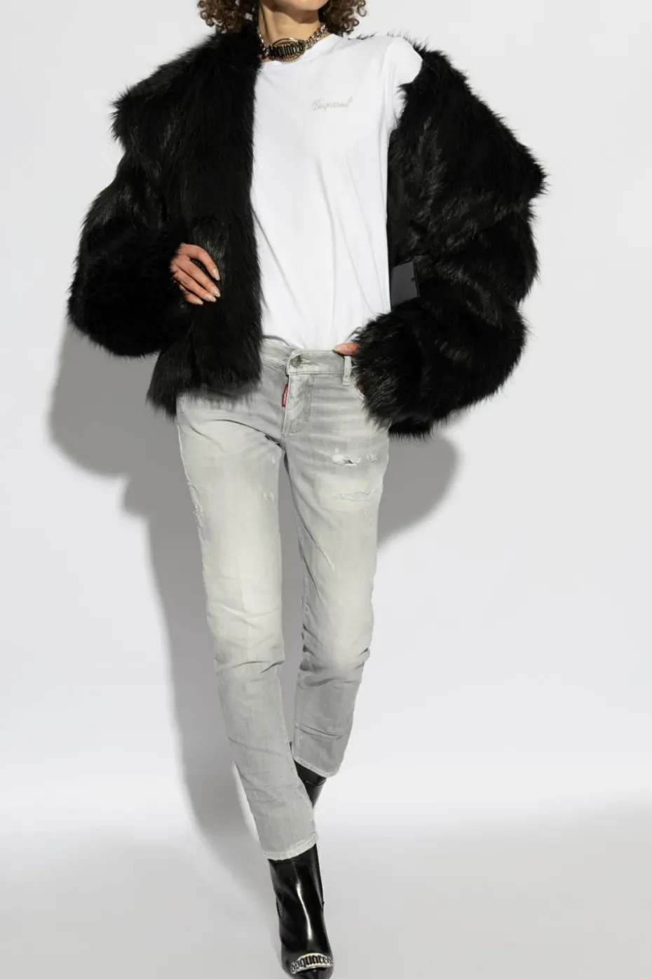 Dsquared2 SZARY Jeansy `Jennifer`