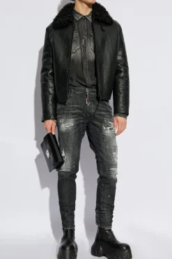 Dsquared2 SZARY Jeansy `Skater`