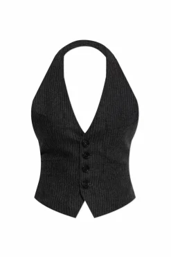 Dsquared2 SZARY Kamizelka w pasy