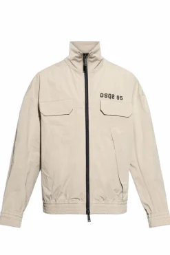 Dsquared2 SZARY Kurtka z nadrukowanym logo