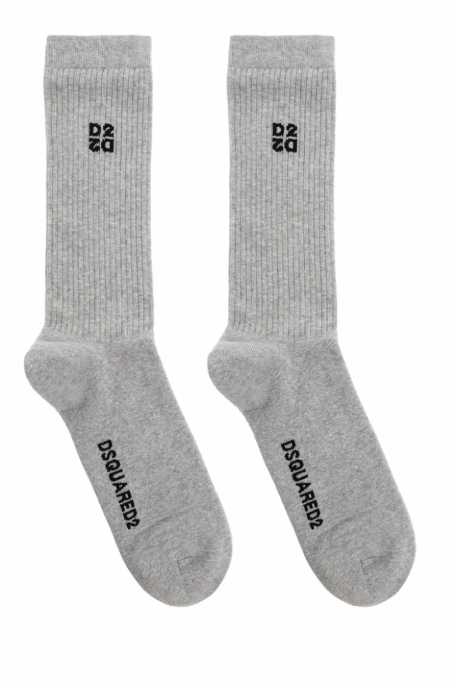 Dsquared2 SZARY Skarpety z logo