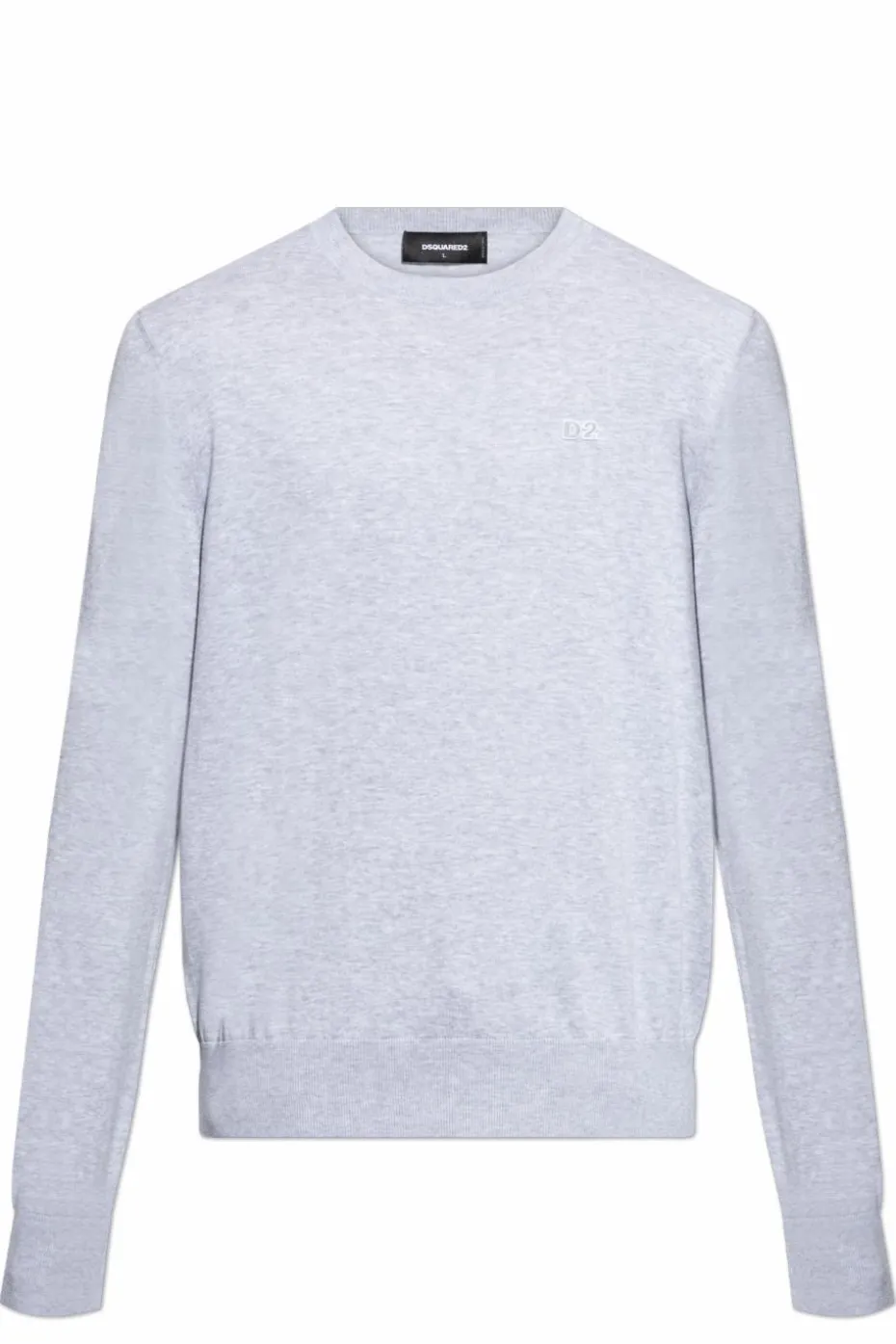 Dsquared2 SZARY Sweter z okrągłym dekoltem