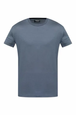 Dsquared2 SZARY T-shirt z bieliźniany z okrągłym dekoltem
