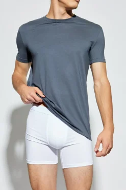 Dsquared2 SZARY T-shirt z bieliźniany z okrągłym dekoltem