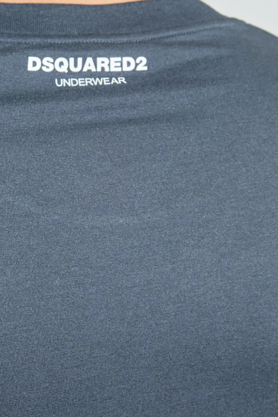 Dsquared2 SZARY T-shirt z bieliźniany z okrągłym dekoltem