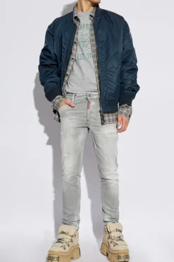 Dsquared2 SZARY T-shirt z nadrukiem