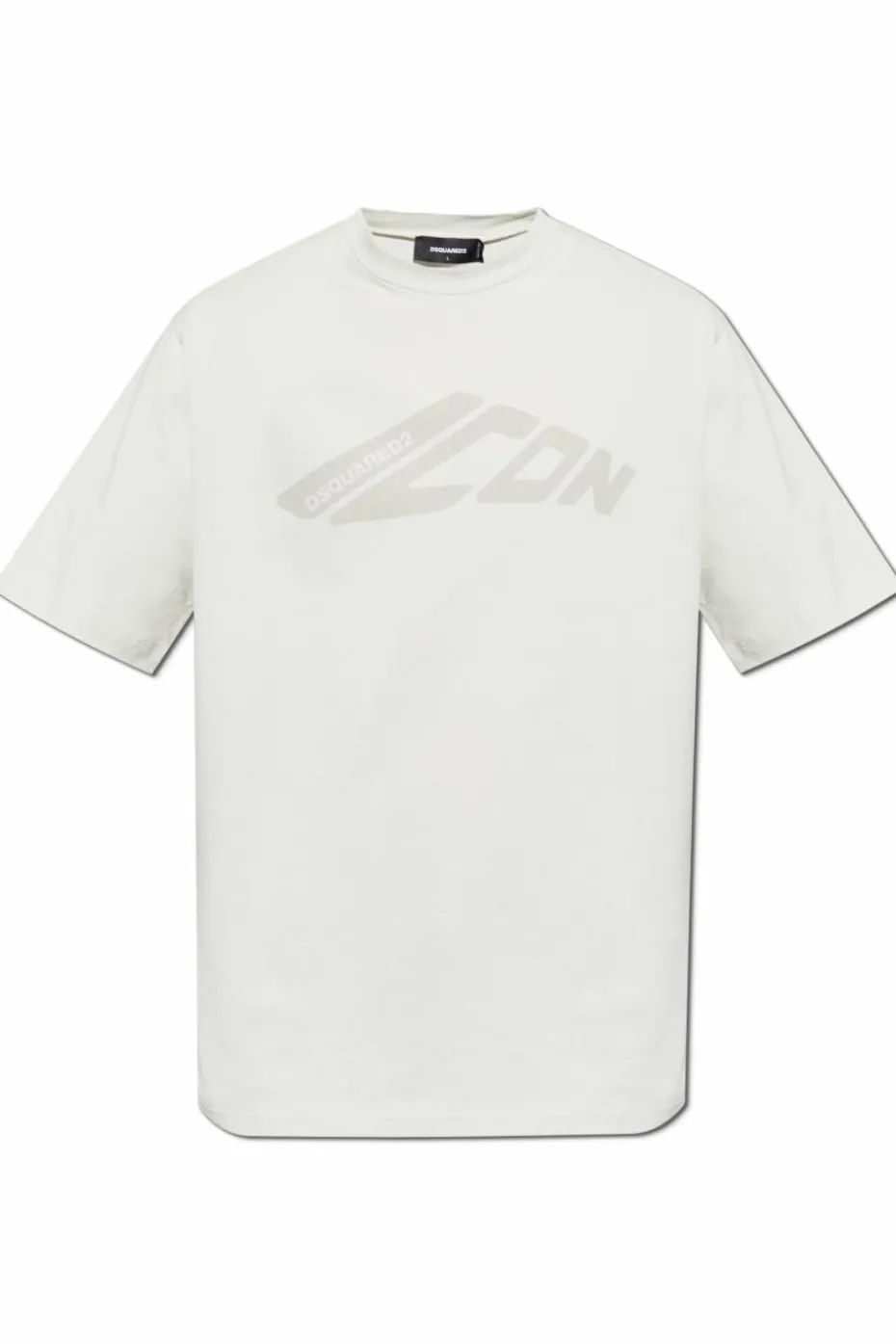 Dsquared2 SZARY T-shirt z nadrukowanym logo