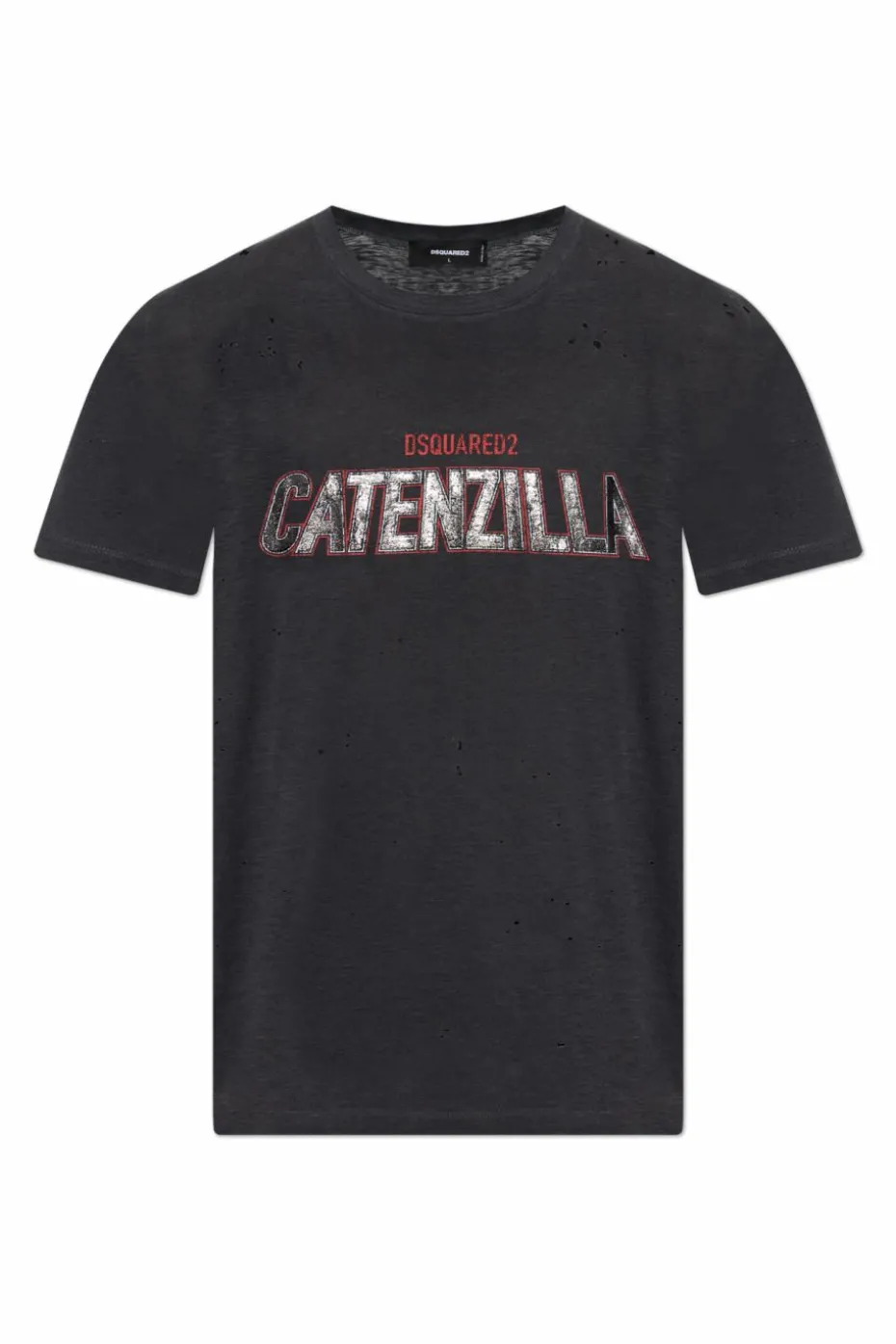 Dsquared2 SZARY T-shirt z nadrukiem