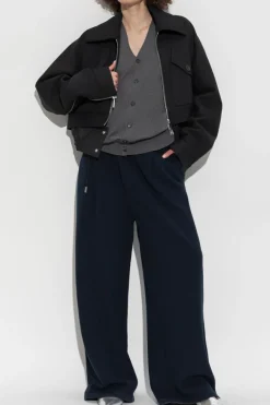 Dsquared2 SZARY Wełniany kardigan