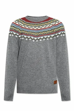 Dsquared2 SZARY Wełniany sweter
