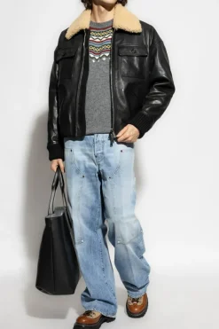 Dsquared2 SZARY Wełniany sweter