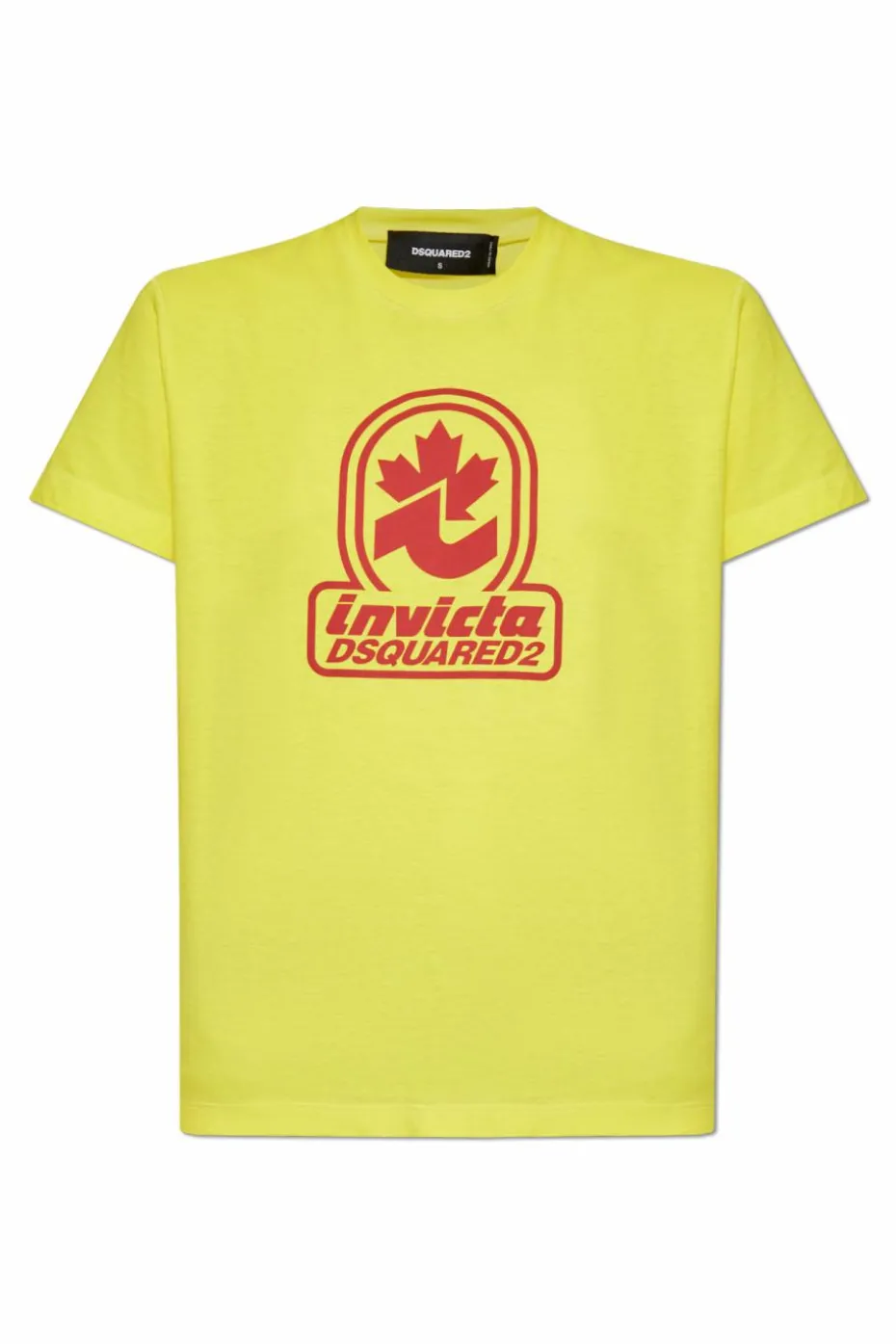 Dsquared2 ŻÓŁTY T-shirt kapsuła 'Invicta'