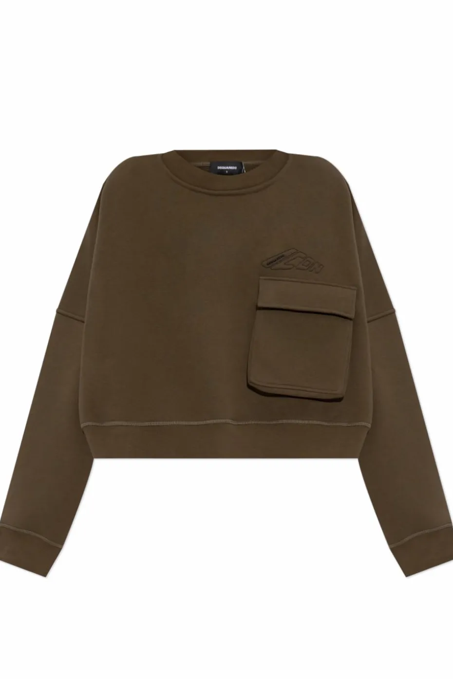 Dsquared2 ZIELONY Bluza z kieszenią