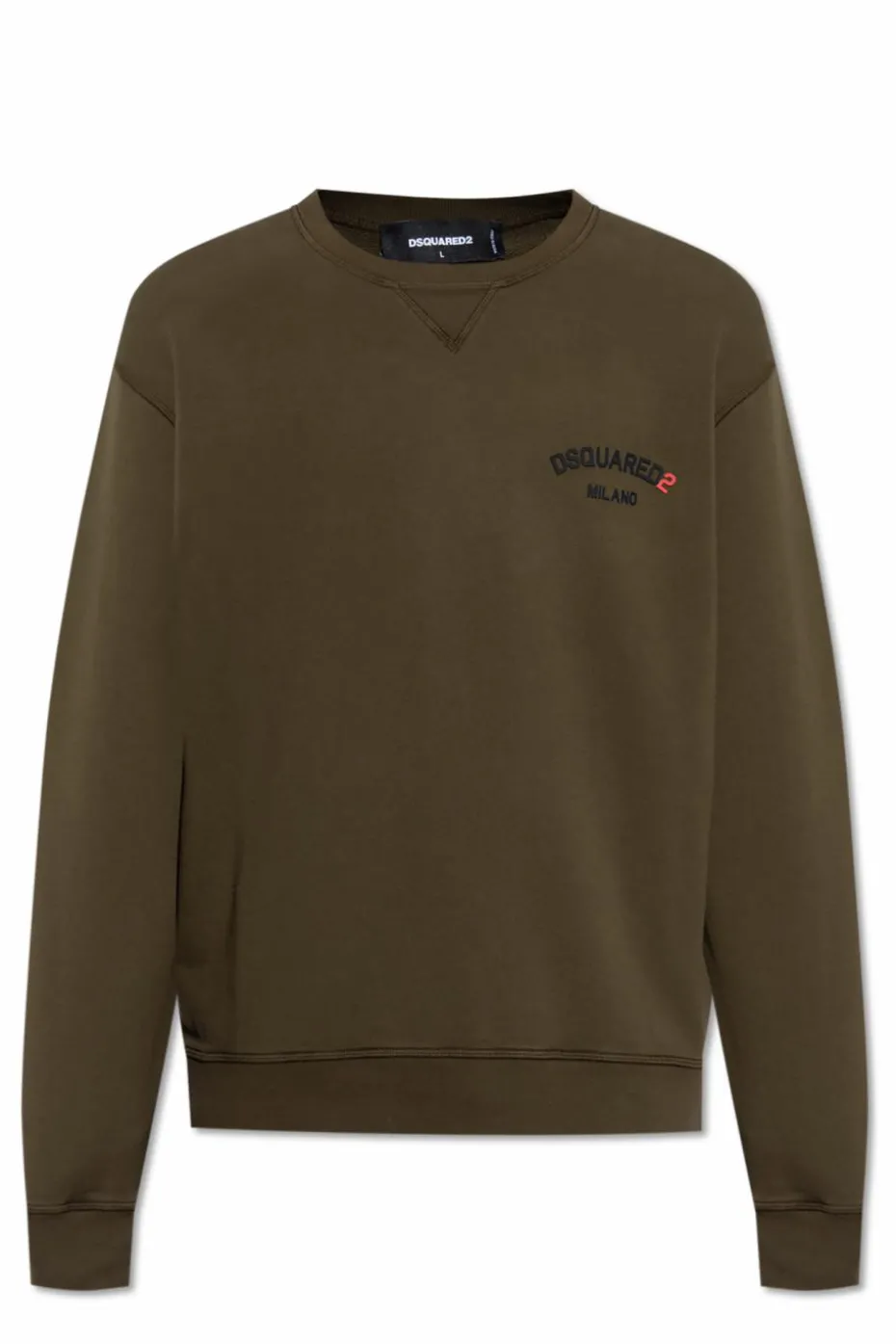 Dsquared2 ZIELONY Bluza z wypukłym logo
