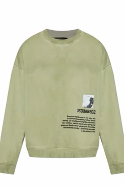 Dsquared2 ZIELONY Bluza z logo