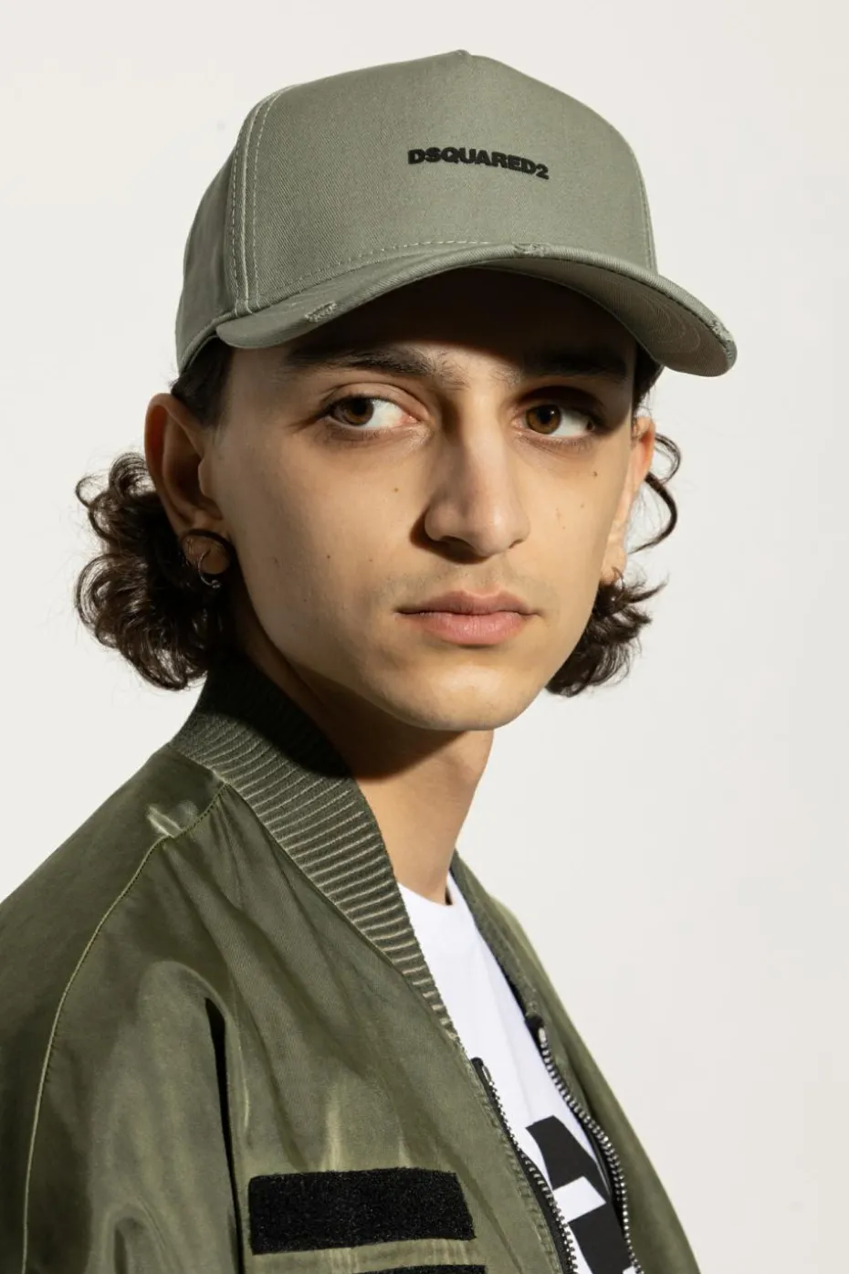 Dsquared2 ZIELONY Czapka z daszkiem