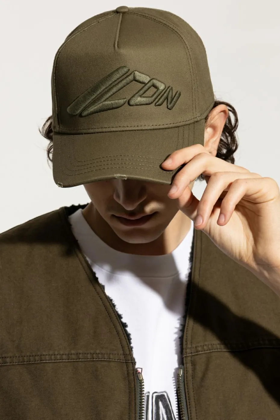 Dsquared2 ZIELONY Czapka z daszkiem