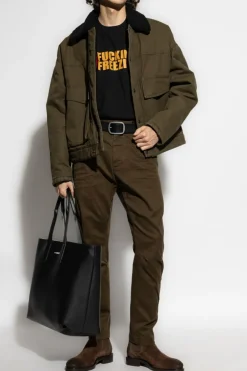 Dsquared2 ZIELONY Kurtka z kołnierzem