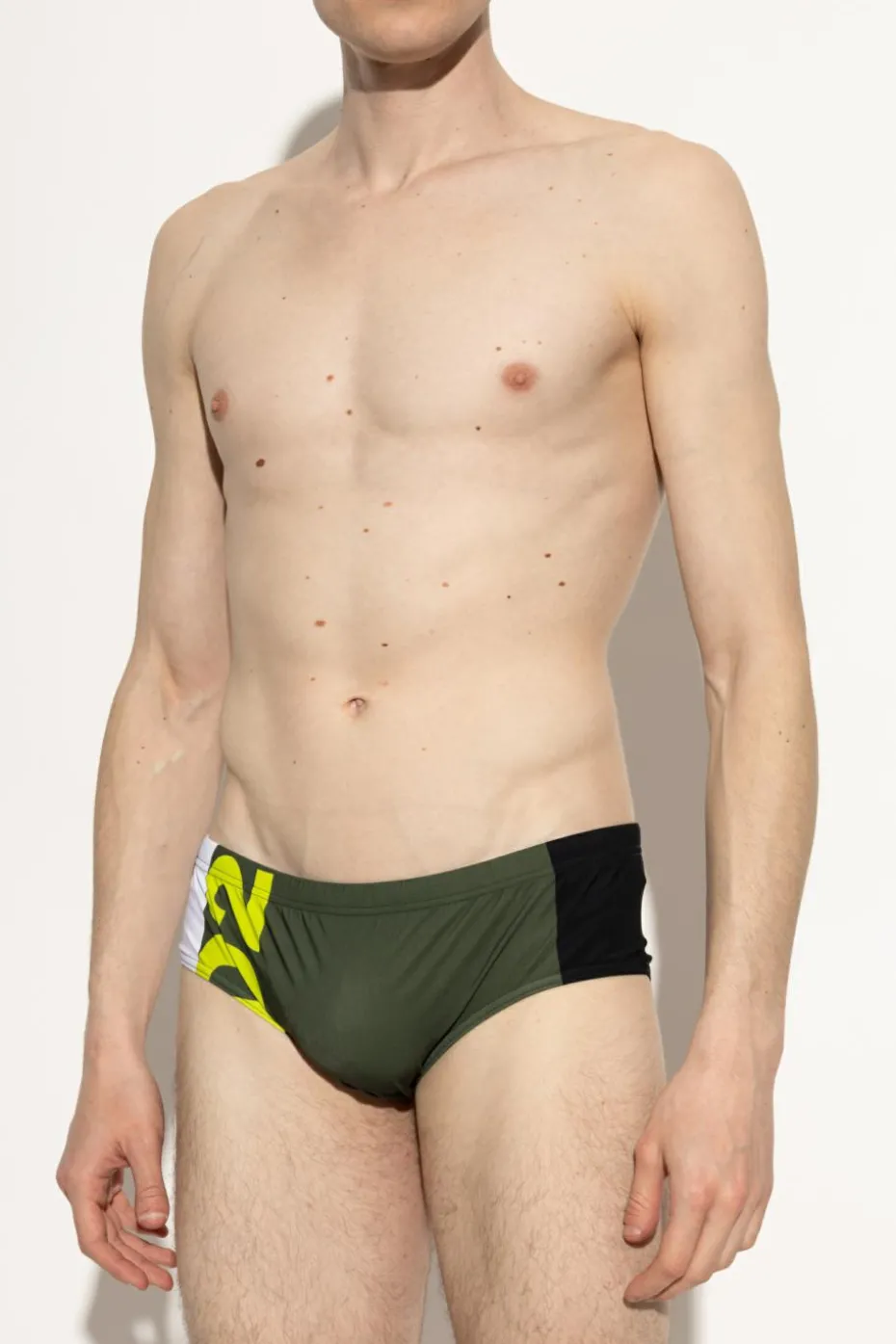 Dsquared2 ZIELONY Slipy kąpielowe