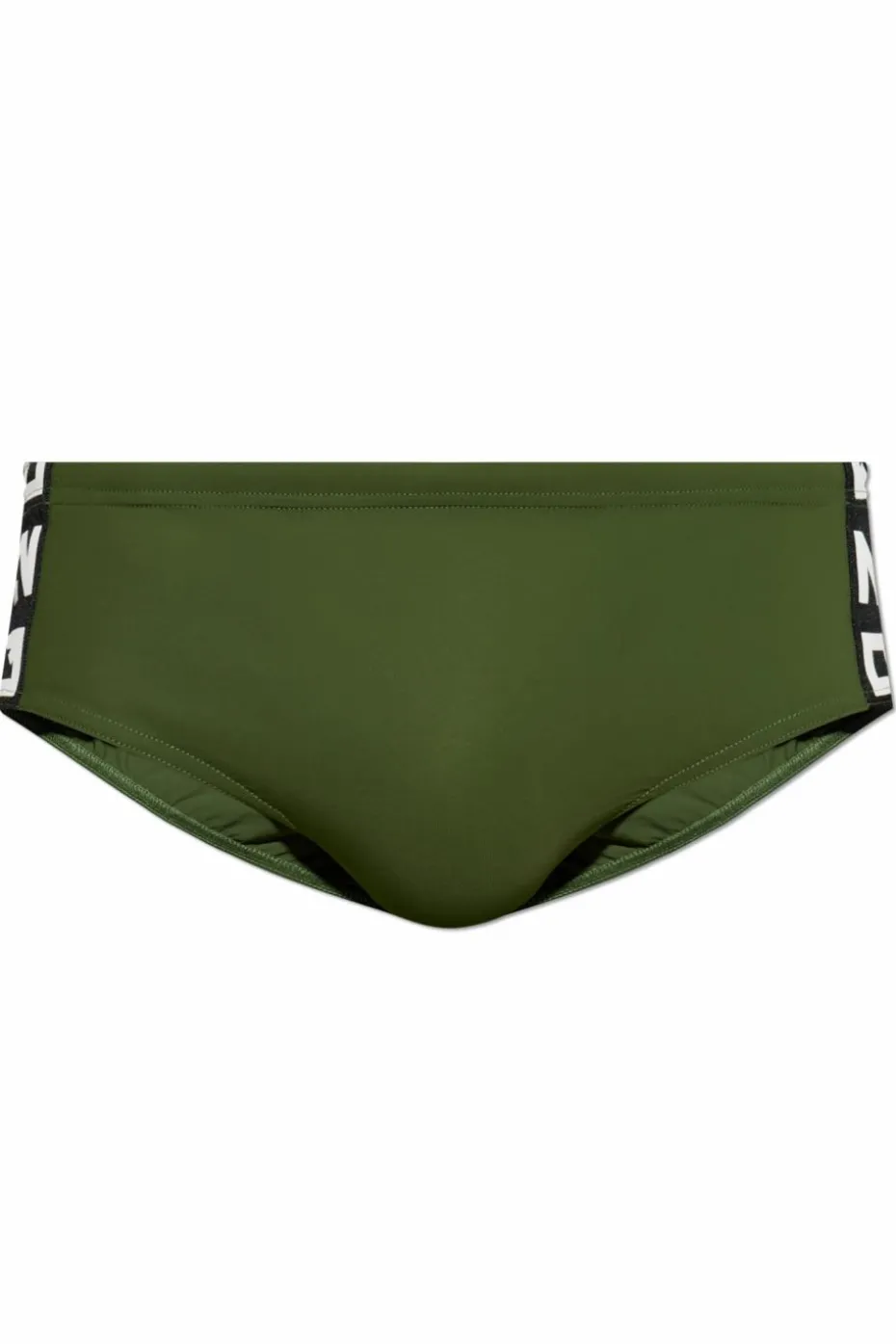 Dsquared2 ZIELONY Slipy kąpielowe z logo
