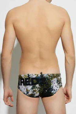 Dsquared2 ZIELONY Slipy kąpielowe