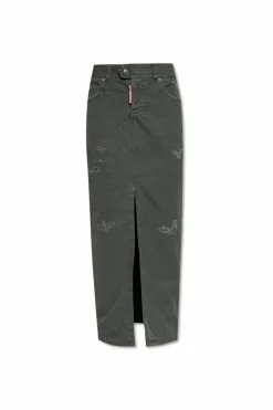 Dsquared2 ZIELONY Spódnica z logo