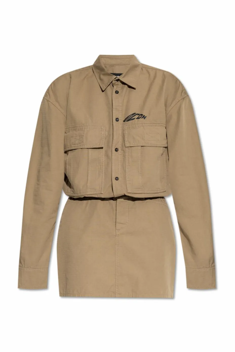 Dsquared2 ZIELONY Sukienka z logo