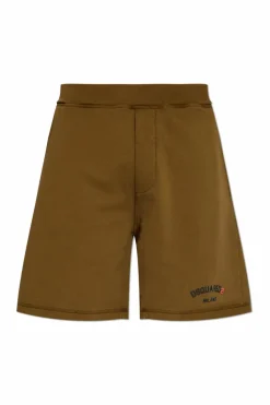 Dsquared2 ZIELONY Szorty z logo