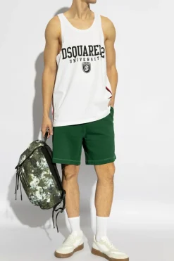 Dsquared2 ZIELONY Szorty z logo