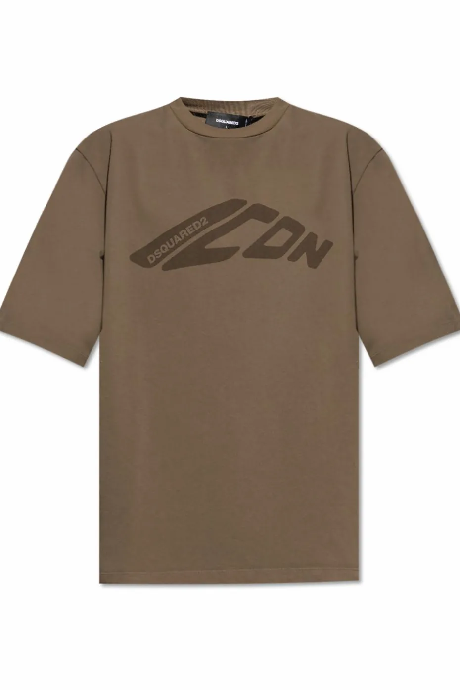 Dsquared2 ZIELONY T-shirt z logo